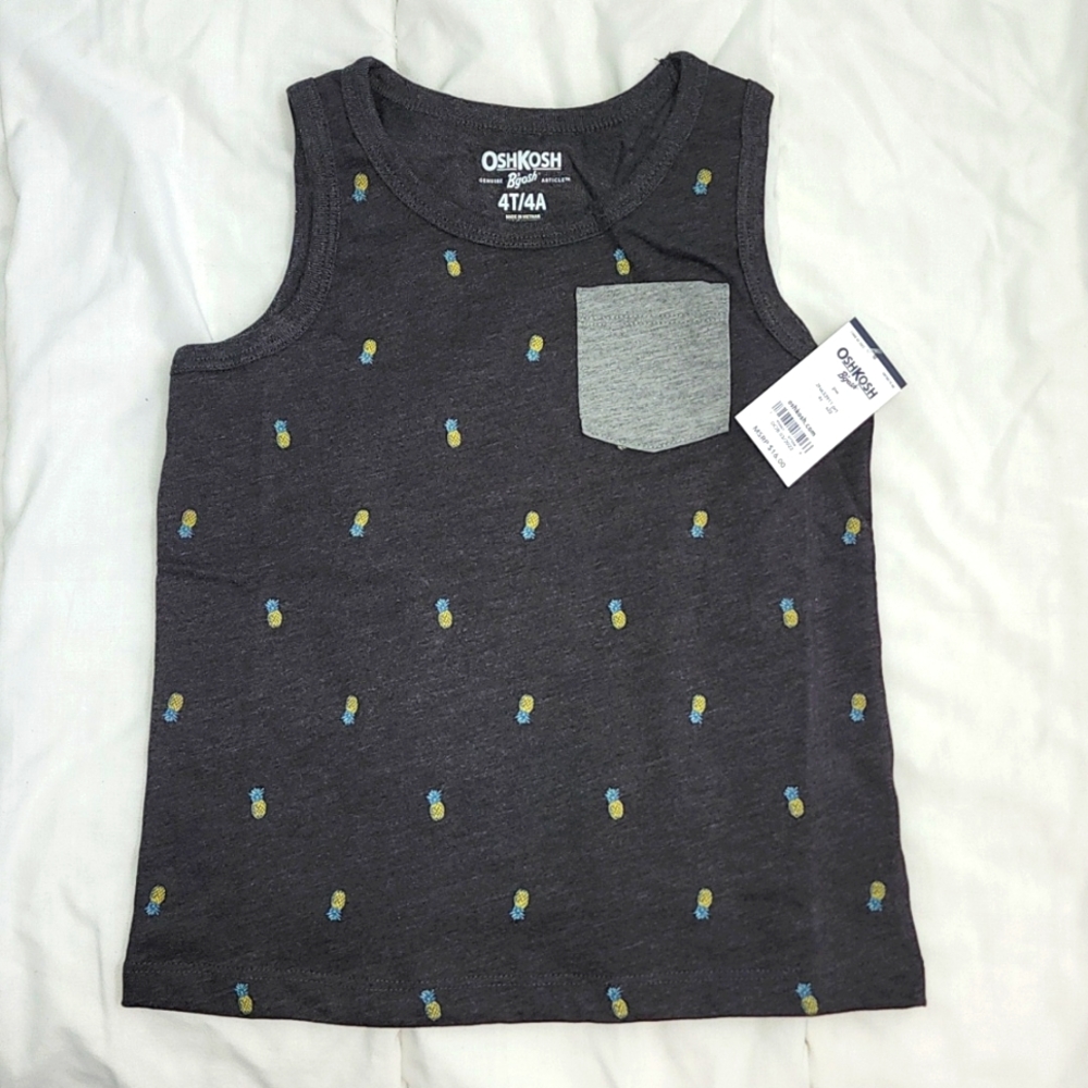 Boy's Pineapple Print Tank